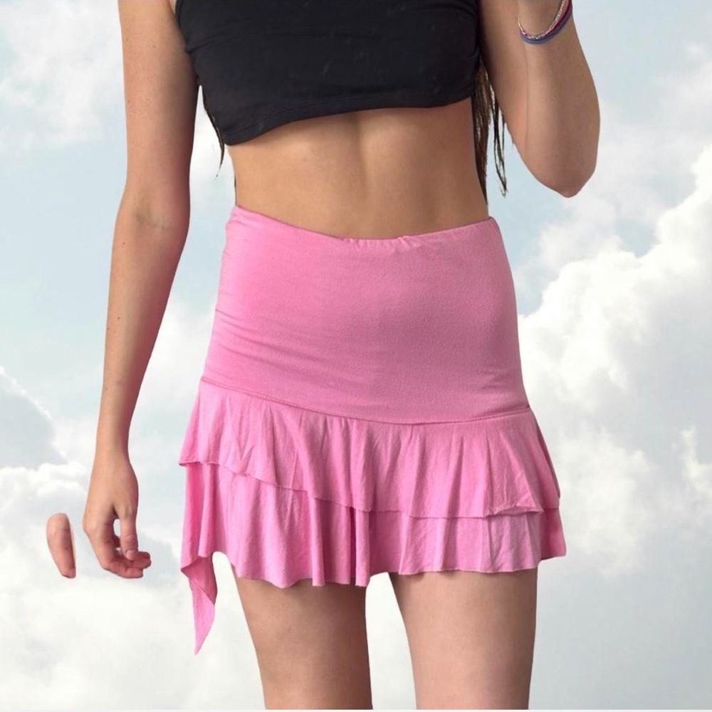 VINTAGE bebe asymmetrical skirt